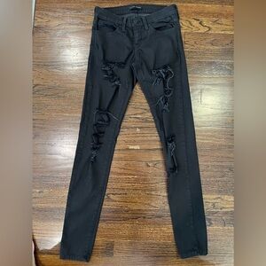 Flying Monkey Distressed Black Skinny Jeans